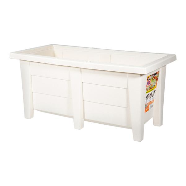 メーカー：アップルウェアー プランター　植木鉢　鉢　ガーデニング用品　アップルウェアー　花と野菜のプランター　６００型　ホワイト　菜園プランター　4905980319714　園芸用品　gardening　ガーデン　ガーデニング　園芸　グリー...