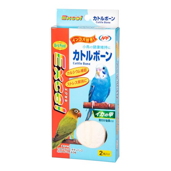 メーカー：ナチュラルペット ＮＰＦ　エクセル　カトルボーン　２個入り　4932804308272　小動物　鳥　ペット　ペット用品　鳥用品　小鳥　栄養補助食　カルシウム補給　ストレス解消　健康維持　くちばしの調整　おやつ　カルシウム　ミネラル...