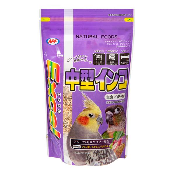 メーカー：ナチュラルペット ＮＰＦ　エクセル　中型インコ　皮付き　５００ｇ　鳥　フード　餌　えさ　種　穀類　ゴハン　ご飯　主食　鳥フード　鳥用フード　インコの餌　インコのえさ　インコのエサ　インコ用　中型インコ用　npfexcelbird　...