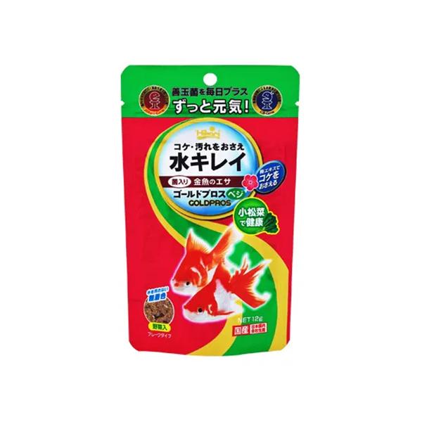 メーカー：キョーリン 23kycamtsp　_aqua　金魚・メダカ　キョーリン　ゴールドプロスベジ　１２ｇ　4971618293121　20170305　KEIRYOU　OJIR　金魚　キンギョ　アクア用品　エサ　餌　フード　フレーク　コ...