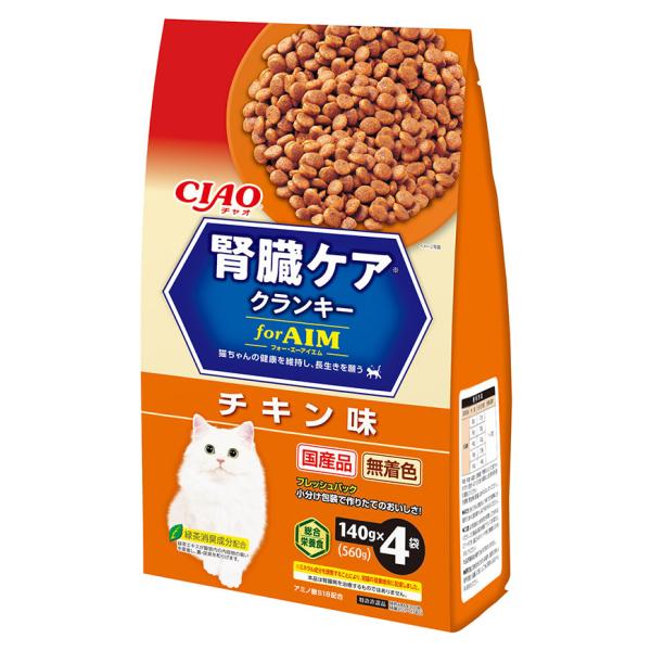 いなば　CIAO 腎臓ケア　クランキー forAIM 63袋 いなば CIAO チャオ 腎臓ケアクランキー かつお節入り チキン味