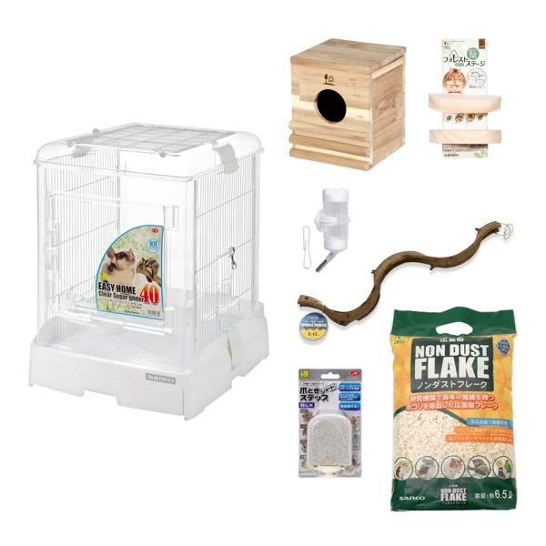 飼育セット フクロモモンガ飼育セット イージーホーム クリアー