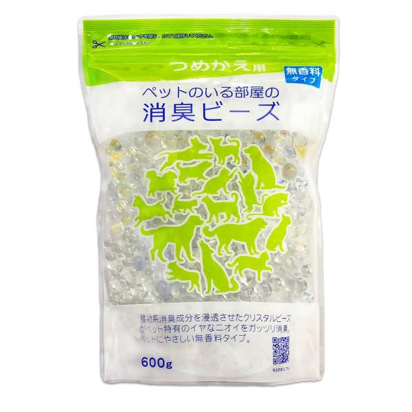メーカー：ライオンケミカル メーカー画像　消臭　ペット　消臭剤　詰め替え用　ペットのいる部屋の消臭ビーズ　無香料　つめかえ用　６００ｇ　ライオンケミカル　4900480227019　AG22701　犬　いぬ　イヌ　ドッグ　DOG　dog　猫...