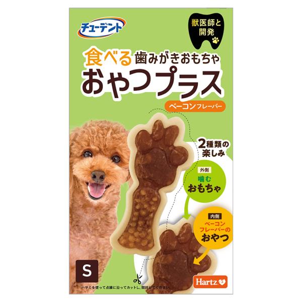 メーカー：住商アグロ チューデント　食べる歯みがきおもちゃ　おやつプラス　Ｓ　ベーコンフレーバー　犬　歯磨き　おもちゃ　4562149054550　ハーツ　犬用品　いぬ　DOG　イヌ用　犬用　愛犬　いぬ用品　歯みがき　デンタルケア　デンタル...