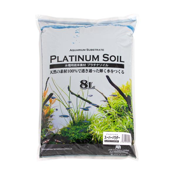 メーカー：ＪＵＮ platinumj_soil　アクアリウム用品　アクア用品　熱帯魚　底床　ソイル・土　パウダー　こげ茶・黒　ＪＵＮ　プラチナソイル　スーパーパウダー　８Ｌ　ソイル・　whiteday　icrfo714　4582155802...