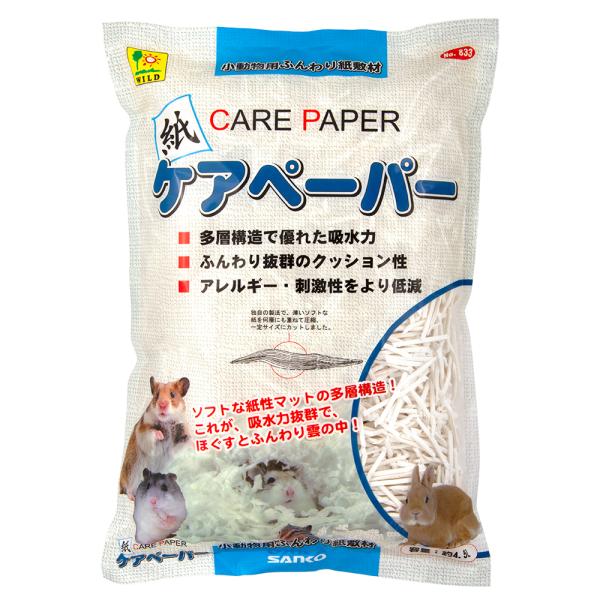 メーカー：三晃商会 ハムスター　床材　SANKO　_animal　小動物　鳥　リス　敷材　三晃商会　ケアペーパー　４．５Ｌ　pr1011　hako20120728　4976285083303　TKG　ＹＭＹＭ　paper_aniflr　b2...