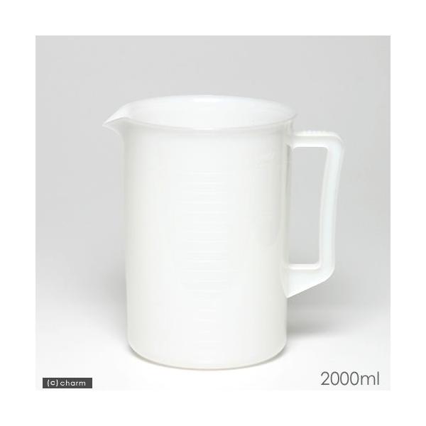 アクアリウム用品　_gardening　アクア用品　メンテナンス用品　計量カップ　アズワン　ポリプロピレン手付ビーカー・乳白色　２０００ｍＬ　メンテナンス　ビーカー　メジャーカップ　nos0909　_aqua　opa2_none