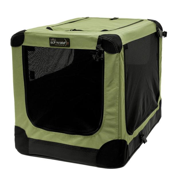 折りたたみ式犬用キャリー クレート。グレー 大中型犬用 楽天市場】【マラソン：8%OFFクーポン】ペットキャリー