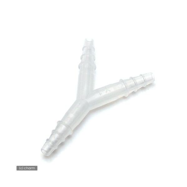 アクアリウム用品　アクア用品　ＣＯ２機器　分岐　配管パーツ　Leaf　Corp　Ｙ字ジョイント　Ｙ字型チューブコネクター　Ｙ―１　ＰＰ―ＰＹ―Ｓ　器具　aripump0806分岐　エアレーションパーツ　Ｙ字　20101206　ＯＳＨ　ワイ　...