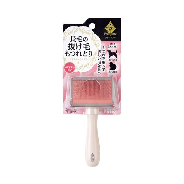 他サイト： ペティオ　プレシャンテ　ソフトスリッカーブラシ　Ｓ　犬　猫用　ブラシ　抜け毛　もつれ取りの商品画像