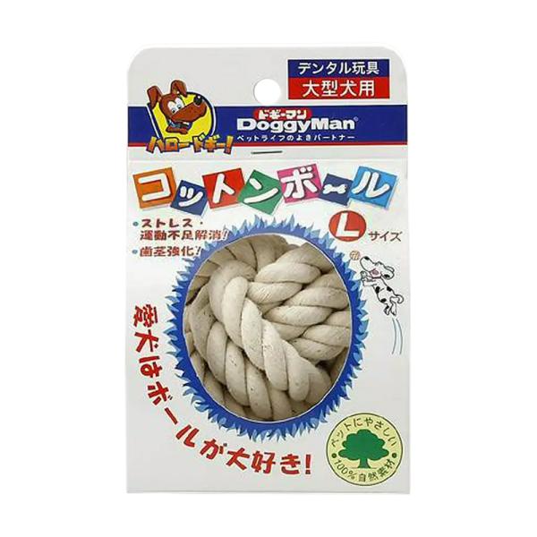 メーカー：ドギーマン 犬用品　おもちゃ　デンタルトーイ　ボール　ドギーマン　コットンボール　Ｌ　20110805　MI　dentaltoys　_dog　4976555853308　YPKCHK_019　dgy_cotton_ball　w2m...