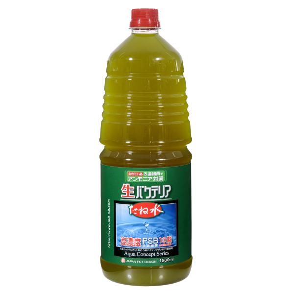 メーカー：日本動物薬品 アクアリウム用品　アクア用品　調整剤　バクテリア　日動　たね水　１.８リットル　浜名湖　緑色浄化菌　アンモニア　亜硝酸　除去　コケ　抑制　有機物分解　水質浄化　淡水　海水　20101203　ＨＴＫ　金魚メダカ用バクテ...