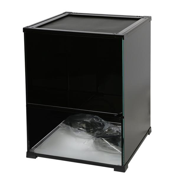 メーカー：(株)リーフ Leaf Corp line2462terarium　爬虫類ケージ　爬虫類　ケージ　teraspace　テラスペース　４５０ｘ４５０ｘ６００ｍｍ　穴２つあり　ドレン付き　ＰＨＫ０５Ｓ　ｋｓｚｋ　両生類　テラリウム　ガ...