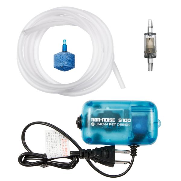 メーカー：日本動物薬品 日本動物薬品　ニチドウ　エアーポンプ　ノンノイズ　Ｓ１００　ブルークリアボディ　アクアリウム用品　アクア用品　エアレーション　日動　Ｓ−１００　s100series　日動エアポンプ単体　エアポンプ　底面フィルター　投...