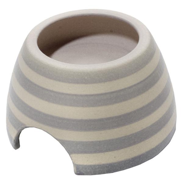 爬虫類 両生類 4点セット シェルター ウェットシェルター ボーダー 信楽焼 106860-1.jpg