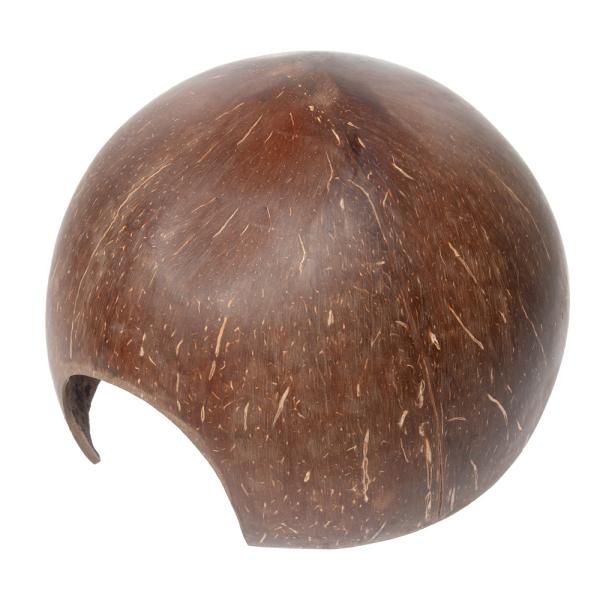 メーカー：(株)リーフ Leaf Corp 形状お任せ　ココナッツの隠れ家シェルター　艶仕上げ　ハーフカット　１個　4582645942823　小動物　爬虫類　両生類　トカゲ　ヤモリ　蛇　hwlist　内職　リーフコーポレーション　リーフコ...