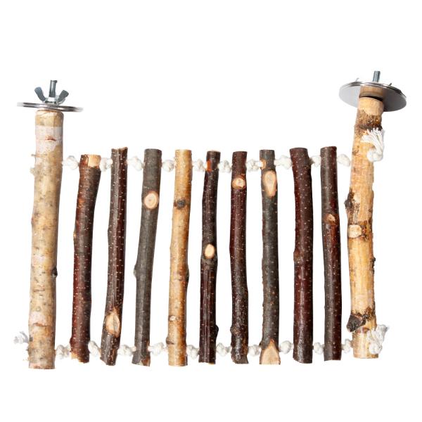 メーカー：(株)リーフ Leaf Corp 小鳥用　シラカバパーチのはしご　横固定式　4582645943813　リーフコーポレーション　リーフコーポ　リーフ　ＬＥＡＦ　Corp　necoyama工房　鳥　止まり木　ストレート　おもちゃ　玩...