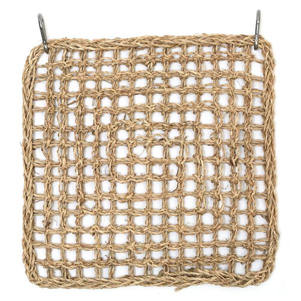 メーカー：(株)リーフ Leaf Corp うさぎのぼりぼりイ草マット　カラビナ付き　１枚　モルモット　デグー　チンチラ　4582645943929　小動物　Leaf　Corp　天然素材　い草　イグサ　シーグラス　クライミング　ボルダリング...