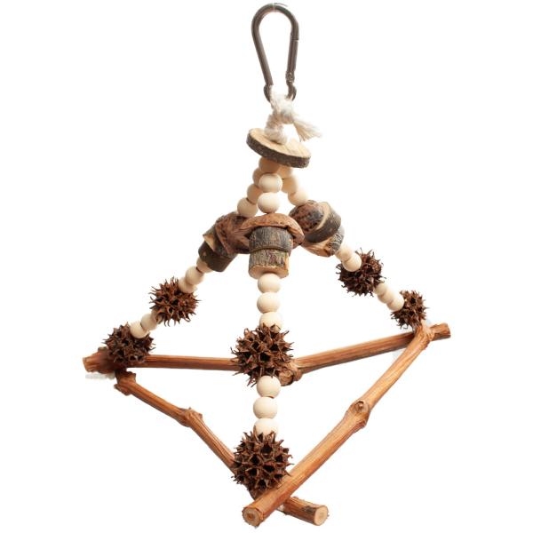 メーカー：(株)リーフ Leaf Corp 小鳥のゆらゆら三角ブランコ　小型インコ　中型インコ　4582645945138　リーフコーポレーション　リーフコーポ　リーフ　ＬＥＡＦ　Corp　necoyama工房　鳥　おもちゃ　玩具　バードト...