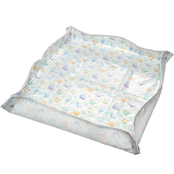 メーカー：(株)リーフ Leaf Corp オリジナルデザイン　鳥ケージ用　飛び散り防止マット　抗菌　帯電防止　4582645946340　リーフコーポレーション　リーフコーポ　リーフ　ＬＥＡＦ　Corp　necoyama工房　鳥　ケージ　...