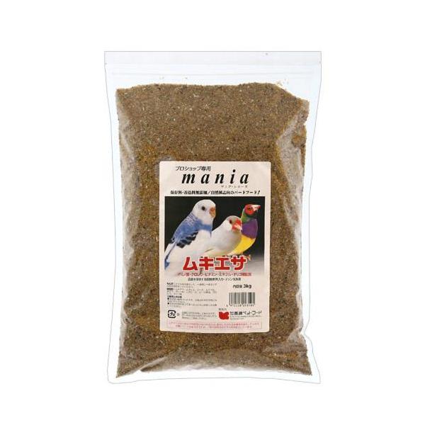 他サイト： 黒瀬ペットフード　ｍａｎｉａ　ムキエサ　餌　３ｋｇ　鳥　フード　エサ　餌　皮むき　プロショップ専用の商品画像