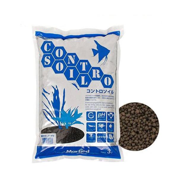 マーフィード　コントロソイル　ノーマル　３リットル（黒）　吸着ソイル　アクアリウム　熱帯魚　水草