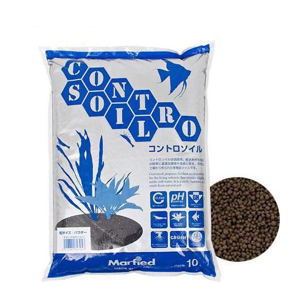 マーフィード　コントロソイル　パウダー　１０リットル（黒）　吸着ソイル　アクアリウム　熱帯魚　水草　お一人様２点限り
