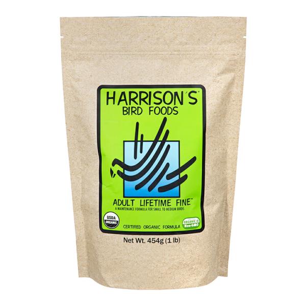 他サイト： ハリソン　バードフード　アダルトライフタイム　ファイン　４５４ｇ（１ｌｂ）　小粒の商品画像