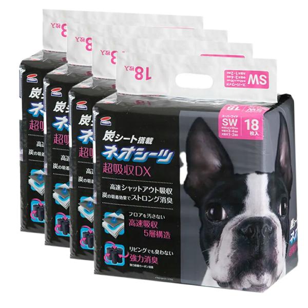 他サイト： コーチョー　ネオシーツ　カーボンＤＸ　スーパーワイド　１８枚×４袋　お一人様１点限り　ペットシーツの商品画像