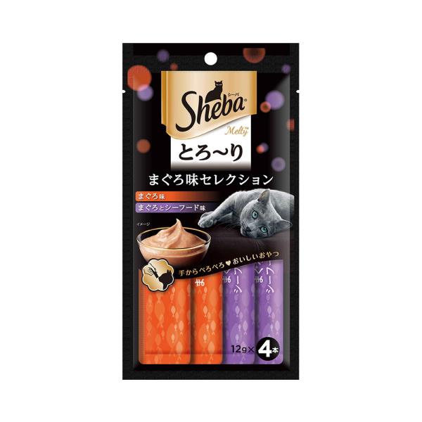 シーバ　とろ〜り　メルティ　まぐろ味セレクション　１２ｇ×４Ｐ　６袋入り　キャットフード