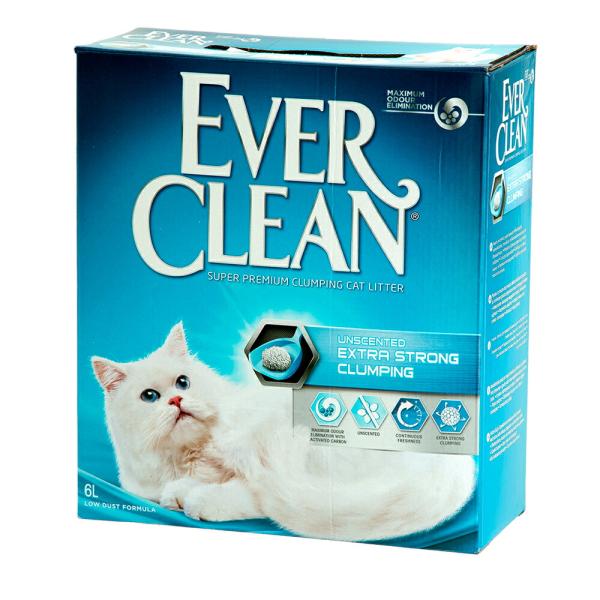 猫砂　エバークリーン　無香タイプ　６Ｌ　ベントナイト　トイレ　固まる　お一人様３点限り