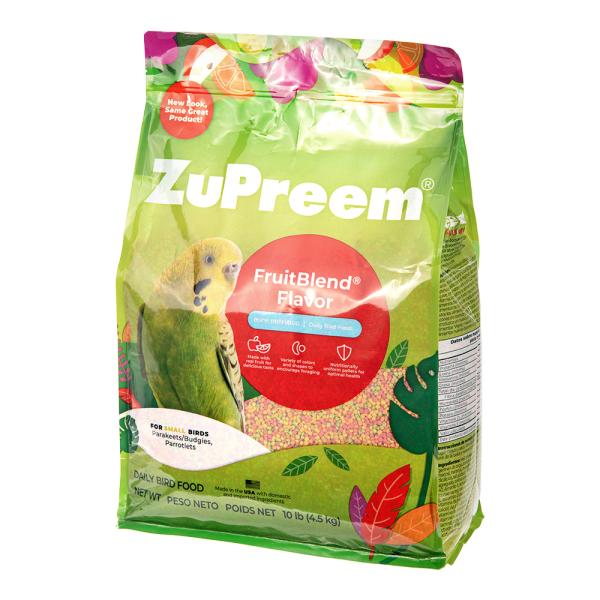 ZuPreem FruitBlend with Natural Fruit Flavors Small Bird Food, 10 lb