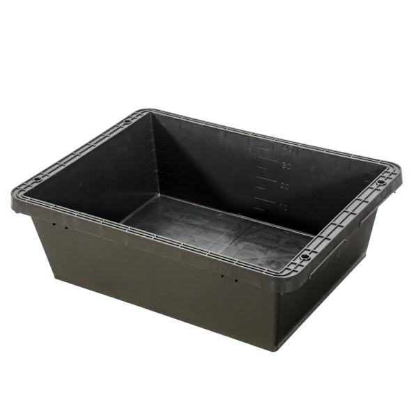 プラ箱４０　マルチボックス　ブラック　（外寸：幅６０×奥行４５．５×高さ１９ｃｍ　約４０Ｌ）　お一人様３点限り