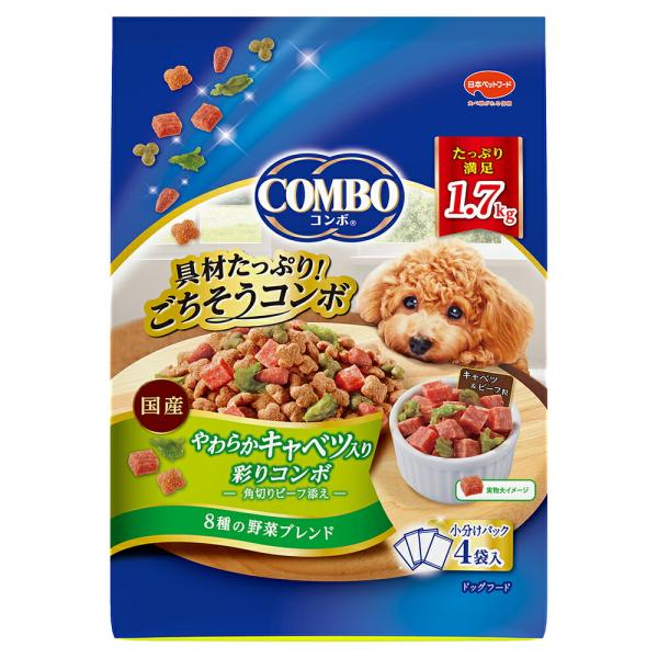 他サイト： ドッグフード　コンボ　ドッグ　やわらかキャベツ入り　１．７ｋｇ（４２５ｇ×４袋）の商品画像