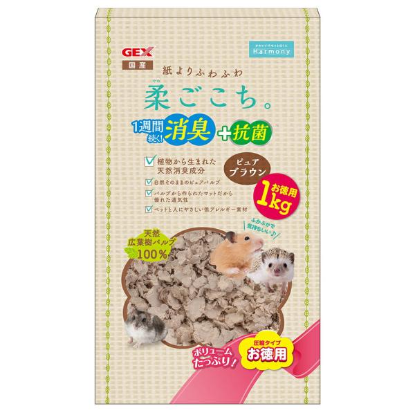 他サイト： ＧＥＸ　柔ごこち　ピュアブラウン　１ｋｇ　ハムスター　敷材の商品画像