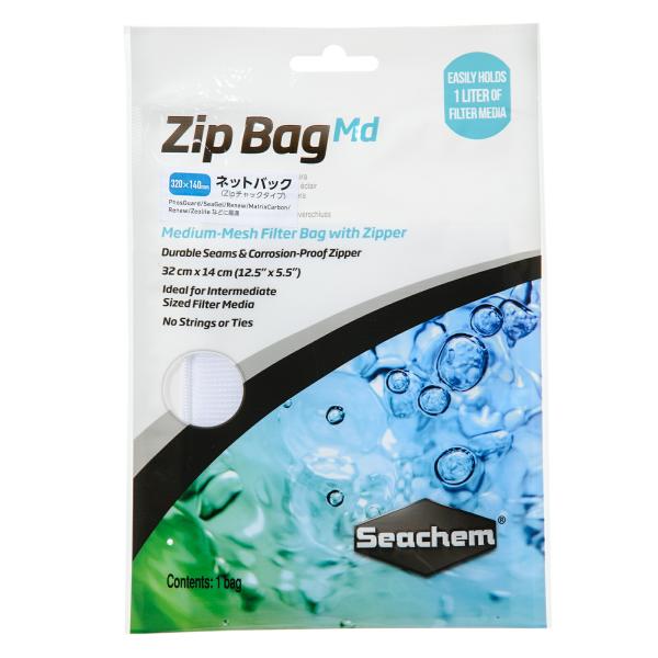 Ｓｅａｃｈｅｍ　シーケム　Ｚｉｐ　Ｂａｇ　Ｍｅｄｉｕｍ　Ｍｅｓｈ　３２×１４ｃｍ　ろ材ネット　〜１Ｌ