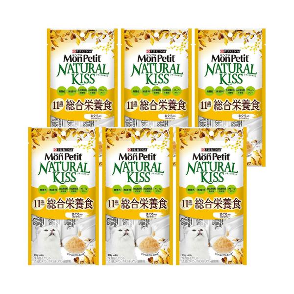 他サイト： モンプチ　ナチュラルキッス　１１歳以上用総合栄養食　まぐろ入りまぐろゼリー　４０ｇ（１０ｇ×４本）×６の商品画像