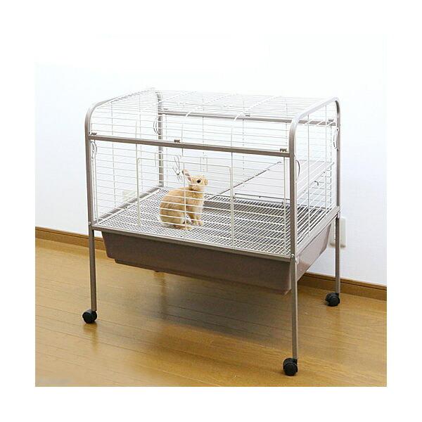 【美品】うさぎケージ Leaf Corp うさぎケージ アウトレット品 脚付き M（82．4×54．9