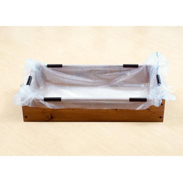 お手軽ビオトープ　池製作キット（Ｗ９０×Ｄ４５×Ｈ１８．５ｃｍ）　ブラウン