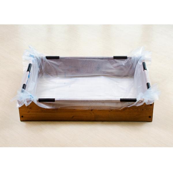 お手軽ビオトープ　池製作キット（Ｗ９０×Ｄ６０×Ｈ１８．５ｃｍ）　ブラウン