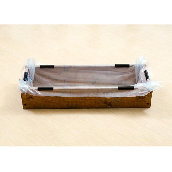 お手軽ビオトープ　池製作キット（Ｗ９０×Ｄ３０×Ｈ１８．５ｃｍ）　ブラウン
