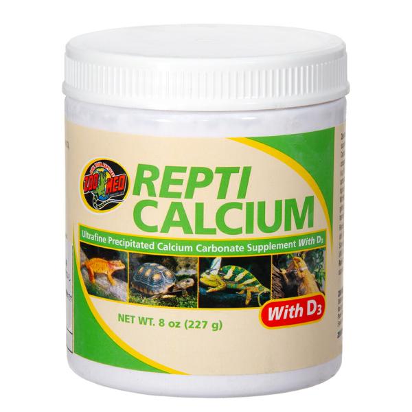 Zoo Med Repti Calcium Carbonate Supplement D3 Ultra Fine 8 oz Phosphorus Free