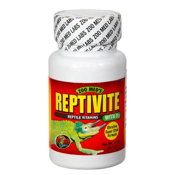 Zoo Med Laboratories Reptivite with D3 Ultrafine Super Stick Formula, 2 oz.