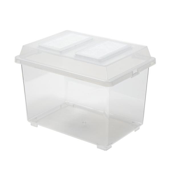 コバエシャッター　小　（２３０×１５３×１７３ｍｍ）２５個　プラケース　虫かご　飼育容器　昆虫　カブトムシ　クワガタ