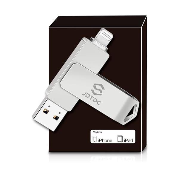 JSL JDTDC Apple MFi 認証128GB iPhone USBメモリ ライトニング