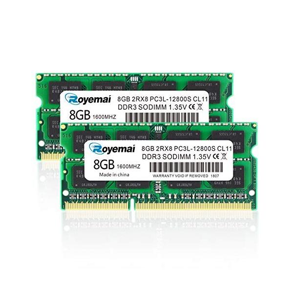 16GB PC3L-12800S DDR3L-1600 DDR3 1600MHZ SO-DIMM 8GB×2枚組 16GB PC3L-12800S DDR3L-1600 DDR3 1600MHZ SO-DIMM 8GB×2枚組