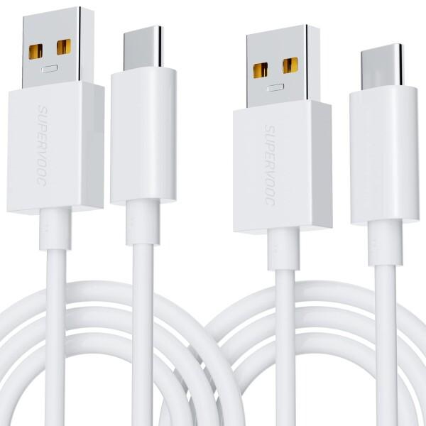 【美品】OPPO Reno5 A シルバーブラック おまけ:タイプCケーブル USB Type-Cケーブル 80W 1M2本 対応OPPO SuperVOOC急速充電