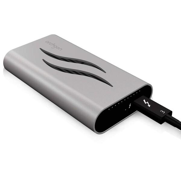 Archgon Thunderbolt 3 2TB M.2 NVMeSSD★美品 Amazon | Archgon Thunderbolt 3 2TB 外付け M.2 NVMe PCIe Gen3