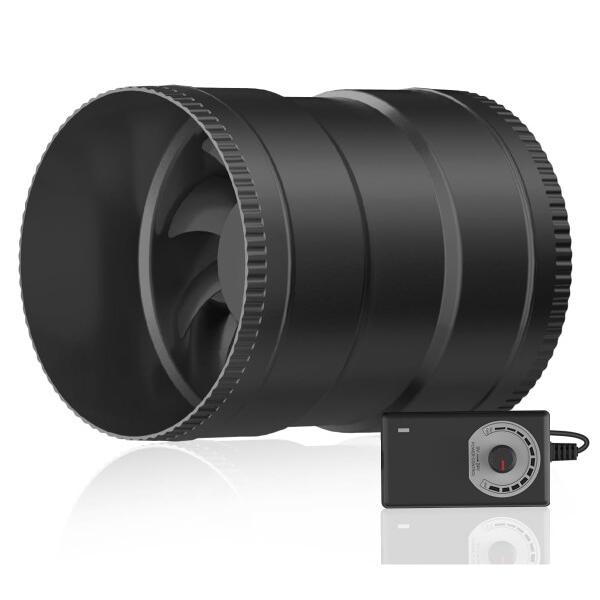 Hon&Guan ダクトファン 150mm 中間取付型ダクト用 換気扇 強力 省エネ 静音 塗装ブース用 家焼肉 丸