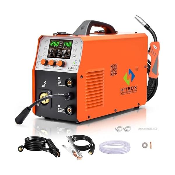 HITBOX 半自動溶接機 100V 200A ノンガスMIG アーク溶接 LIFT